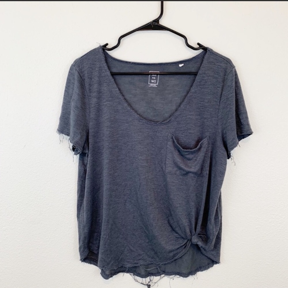 Me to we charcoal top